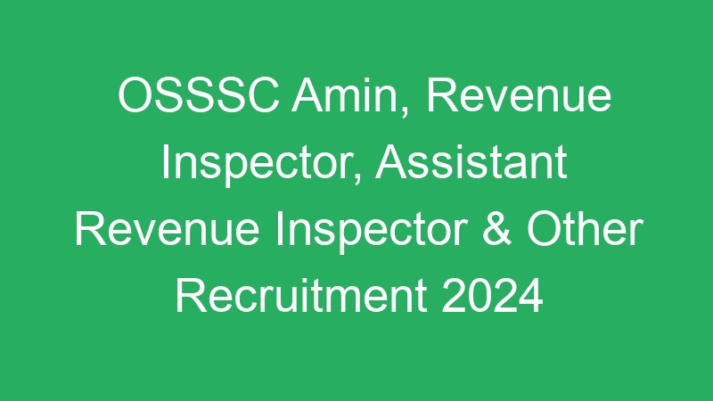 Odisha Govt Jobs – OSSSC Multiple Positions 2023 Preliminary Exam Date – 2895 Posts